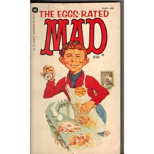 Mad Paperback Book - The Eggs-Rated Mad #58 1st Printing